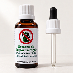 Extrato de desparasitação - 50 mL (baseado no protocolo Dra. Hulda Clark)