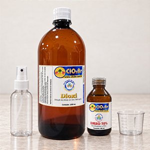 Combo Dioxi + DMSO — Dioxi 3.000 ppm 1 L em PET + DMSO 70% 100 mL