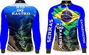 CAMISETA MANGA LOGA COM ZIPER