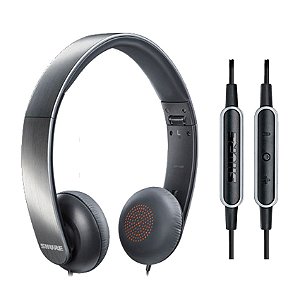 Fone de Ouvido On-Ear Portátil SRH-145M+ e microfone SHURE