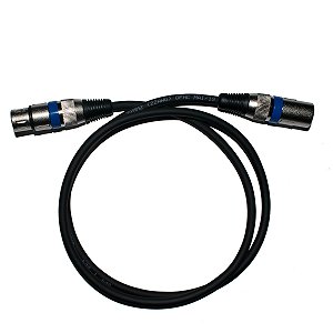 Cabo Microfone Linha Bronze XLR Macho x XLR Fêmea 1m - Kalifa Cables