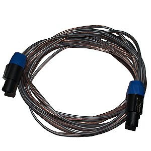 Cabo Paralelo Cristal Linha Bronze 1 Speakon x 1 Speakon 10m - Kalifa Cables
