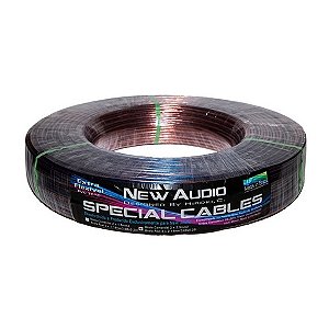 Fio Cristal 2x2,50mm 100% Cobre - Rolo 100 Metros NEW AUDIO