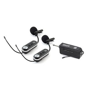 Sistema de Microfone Sem Fio Lapela Duplo SFL-20 UHF  STANER