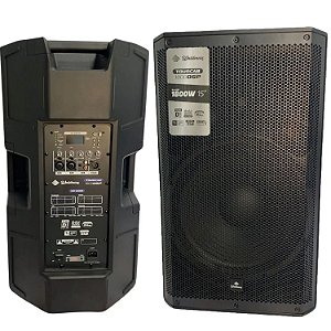 Caixa De Som Waldman Tc-1800dsp 15" 1800w Usb Bluetooth