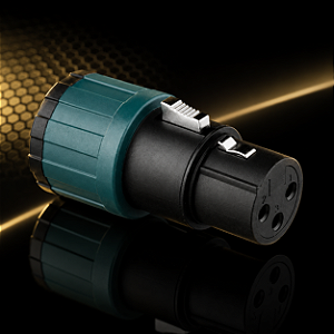 Plug XLR Fêmea Santo Angelo Low Profile 90° 3 Polos