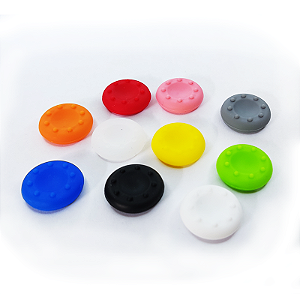Par de Grip Borracha Silicone para Botão Analógico