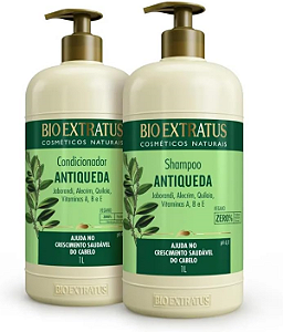 Kit Bio Extratus Jaborandi Antiqueda Shampo Condicionador 1L