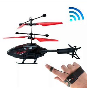 Helicóptero Controle Remoto Mão Recarrega Brinquedo Criança