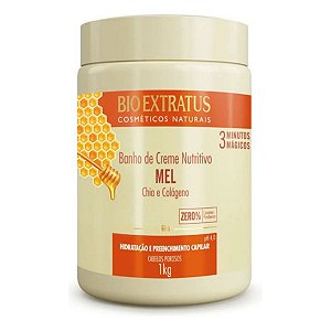 Banho De Creme Nutritivo Mel Colágeno 1kg - Bio Extratus