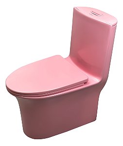 Bacia Sanitária Monobloco Plezi Rosa