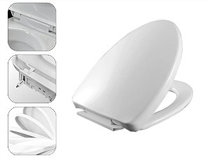 Assento Sanitario Soft Close Fechamento Suave HP078 Inowar