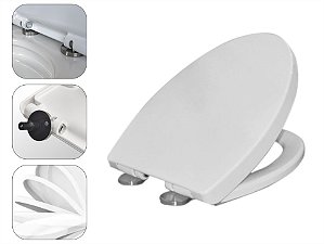 Assento Sanitario Soft Close Fechamento Suave HP112 Inowar