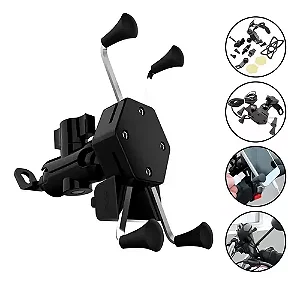 Suporte De Celular Para Motos Com Carregador Universal Usb