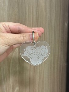 CHAVEIRO OS 4 GATINHOS BRANQUELOS