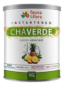 Chá Verde Instantâneo Com Colágeno Fauna e Flora Abacaxi