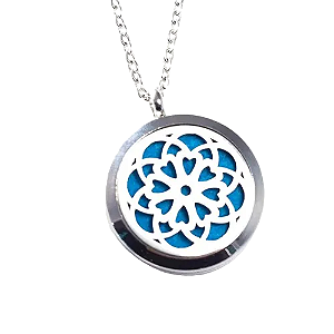 Colar Aromatizador em Aço Inox Phytoterápica Mandala