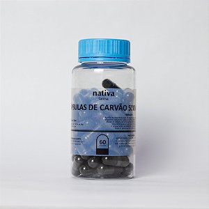 Carvão Ativado 500mg Nativa Farma 60 Cápsulas