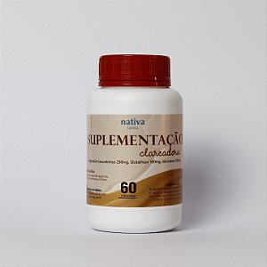 Suplementação Oral Clareadora 60 Cápsulas Nativa Farma