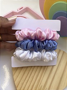 Kit mini Scrunchie 3 unidades