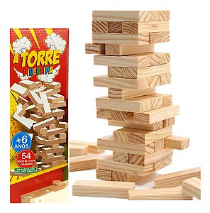 Jogo Torre Divertida Caiu Perdeu Estratégia Presente Criança