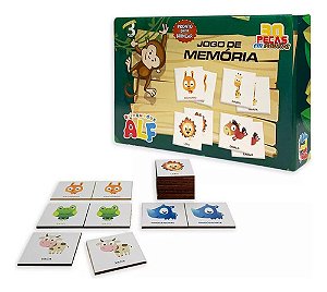 Jogo Da Memória Infantil Madeira Educativo Didático Presente