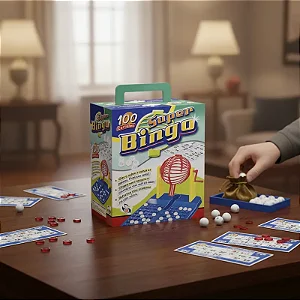 Jogo De Bingo Roleta Brinquedo Globo 100 Cartelas 90 Bolinhas Pica Pau Brinquedos