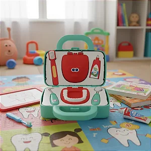Maleta Dentista Infantil Brinquedo Dentista Mini Doutor