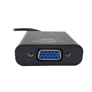 CONVERSOR ADAPTADOR ENTRADA VGA X SAIDA USB 3.0 COMPRIMENTO 15CM KP-AD006 KNUP