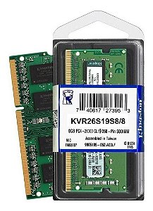 MEMORIA DE NOTEBOOK DDR4 8GB 2666MHZ KINGSTON