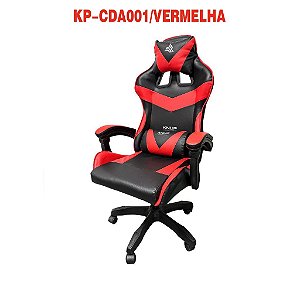 CADEIRA GAMER ERGONOMICA KP-CDA001 VERMELHA KNUP
