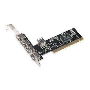 PLACA PCI COM 5 SAIDAS USB 2.0 DP-52 DEX