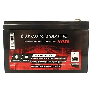 BATERIA SELADA UNIPOWER 12V 7,0AH (UP1270SEG) O
