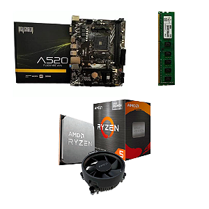 KIT UPGRADE RYZEN 5 5600GT A520 REVENGER 8GB DE RAM