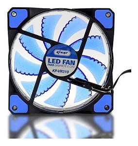 COOLER PARA GABINETE 120MM 1500RPM LED AZUL KP-VR310 KNUP