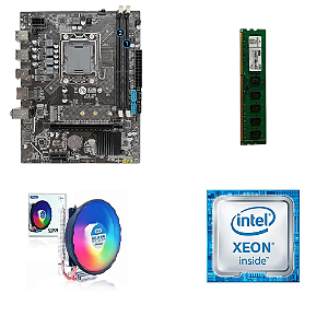 KIT UPGRADE XEON E5 2420 COM 8GB DE RAM E COOLER PLACA MAE X79 MANCHINIST