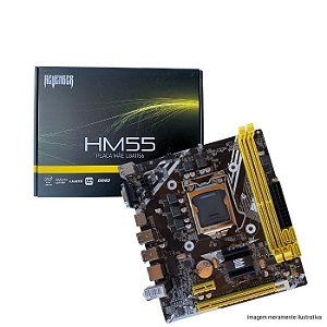 PLACA MAE H55 DDR3 1 GERAÇAO HDMI VGA LGA 1156 G-HM55 REVENGER