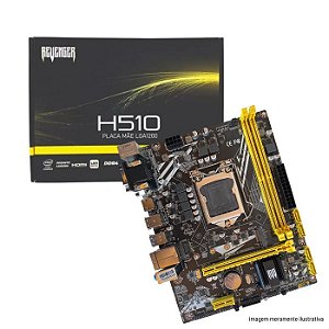 PLACA MAE H510 LGA 1200 HDMI VGA DVI USB 3.0 M.2 NVME REDE GIGALAN G-H510 REVENGER