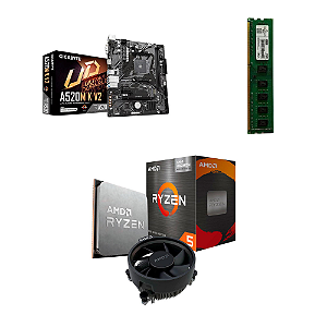 KIT UPGRADE RYZEN 5 5600GT A520 GIGABYTE 8GB DE RAM