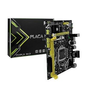 PLACA MAE G-H61 PRO DUAL M2 NVME NGFF LGA 1155 2 E 3 GERAÇAO 2 HDMI VGA GIGABIT REVENGER