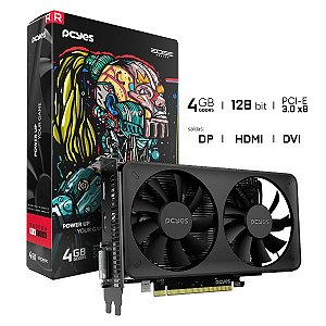 PLACA DE VIDEO RX550 4GB GDDR5 128 BITS DUAL FAN PROJETO EDGE PVEX5504GBDF PCYES