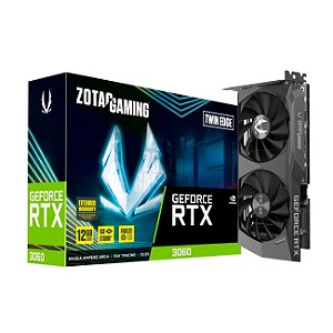 PLACA DE VIDEO RTX3060 12GB GDDR6 192BITS TWIN EDGE ZT-A30600E-10M ZOTAC