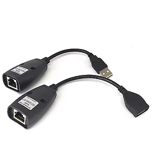 ADAPTADOR EXTENSOR USB VIA RJ45 HB-T88 KNUP