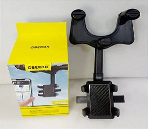 SUPORTE VEICULAR DE PLASTICO PARA CELULAR FIXO NO RETROVISOR OR-SP08 OBERON
