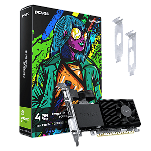 PLACA DE VIDEO GT730 4GB DDR5 64 BITS NVIDIA GEFORCE PROJETO EDGE LOW PROFILE SINGLE FAN PVGT730GB4PE PCYES