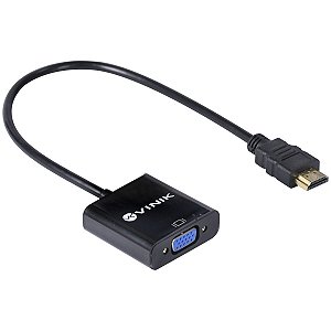 CABO ADAPTADOR CONVERSOR HDMI MACHO PARA VGA FEMEA 25CM VINIK