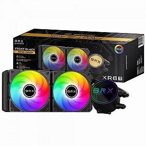 WATER COOLER FROST BLACK 240MM 5V 3 PIN RGB INTEL AMD CAF105 BRX