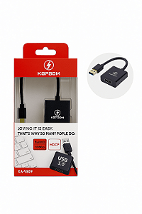 ADAPTDOR USB 3.0 PARA HDMI FULL HD KA-V809 KAPBOM