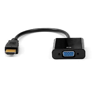 CABO ADAPTADOR HDMI MACHO PARA VGA FEMEA ADP-HDMIVGA10BK PLUSCABLE