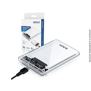 CASE SATA HD 2,5 TRANSPARENTE CGHD-35B EXBOM